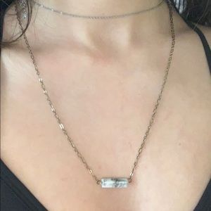 Handcrafted Gold Marble Necklace